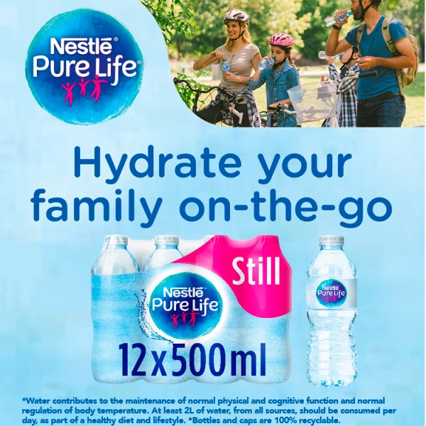 Nestle Pure Life Still Spring Water 12x500ml