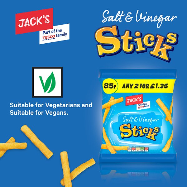 Jack's Salt & Vinegar Sticks 60g