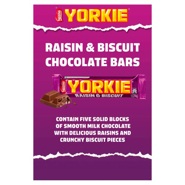 Yorkie Raisin & Biscuit Chocolate Bar 44g