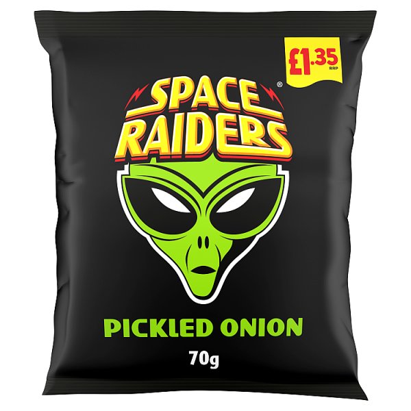 Space Raiders Pickled Onion Crisps 70g