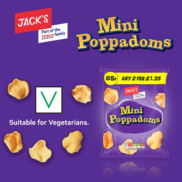 Jack's Mini Poppadoms 30g