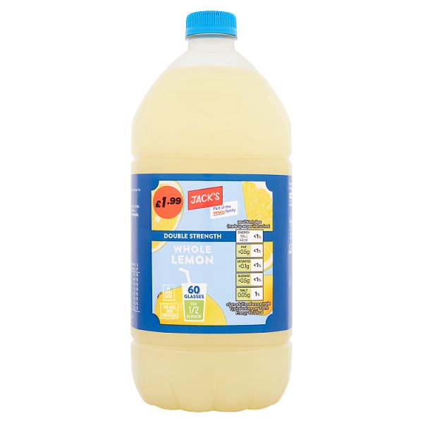 Jack's Double Strength Whole Lemon 1.5 Litre