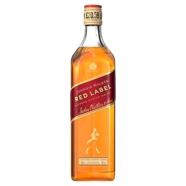 Johnnie Walker Red Label Blended Scotch Whisky 40% vol 70cl
