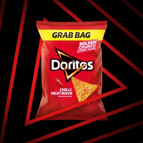 Doritos Chilli Heatwave Tortilla Chips Grab Bag Crisps 48g