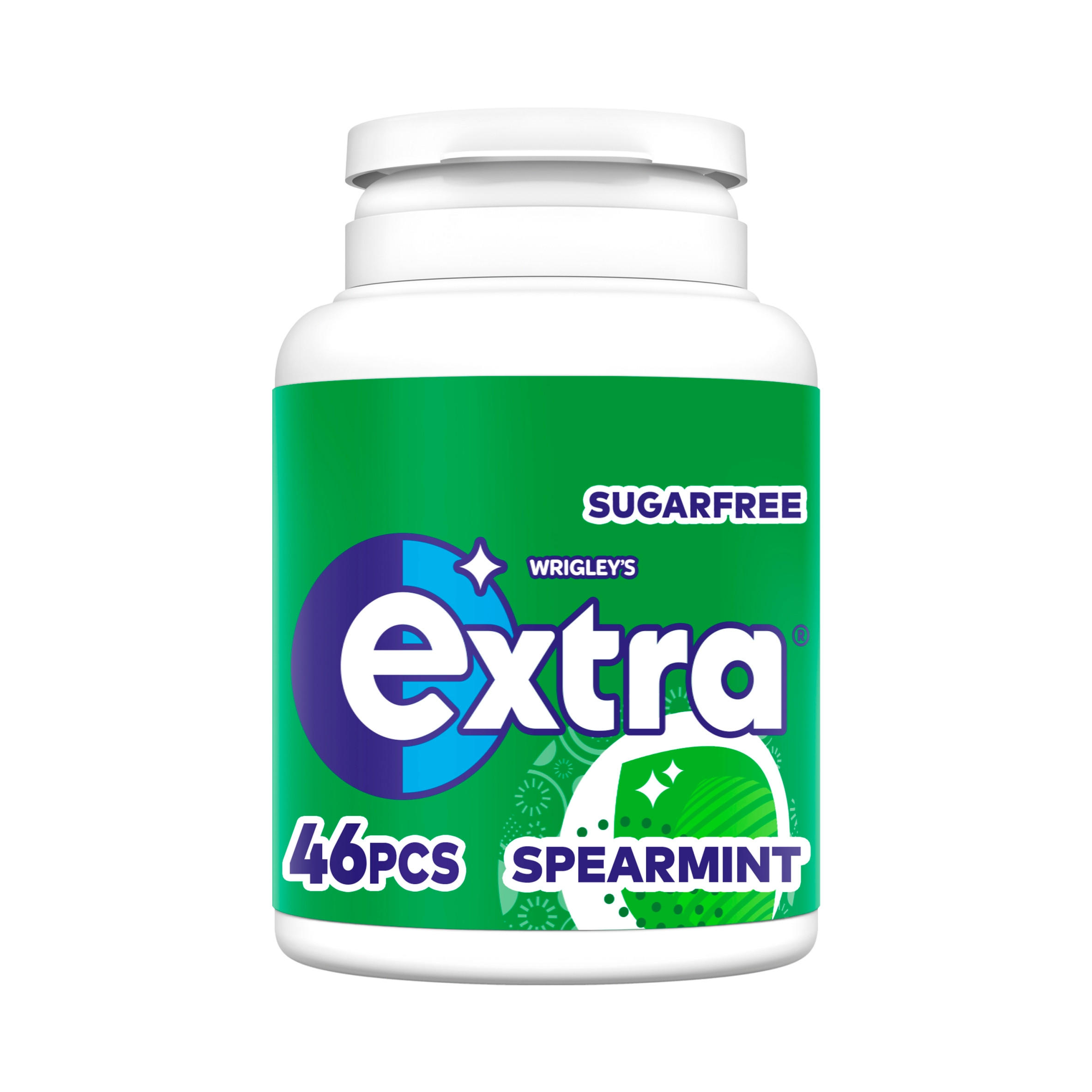 Extra Chewing Gum Bottle Sugar Free Spearmint x46 Pieces