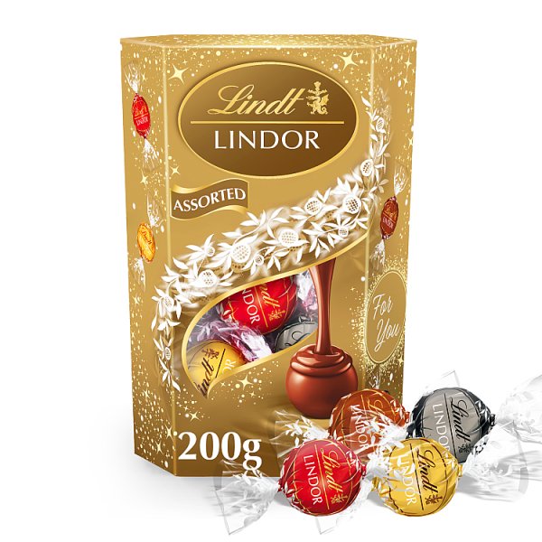 Lindt Lindor Assorted Chocolate Truffles Box 200g