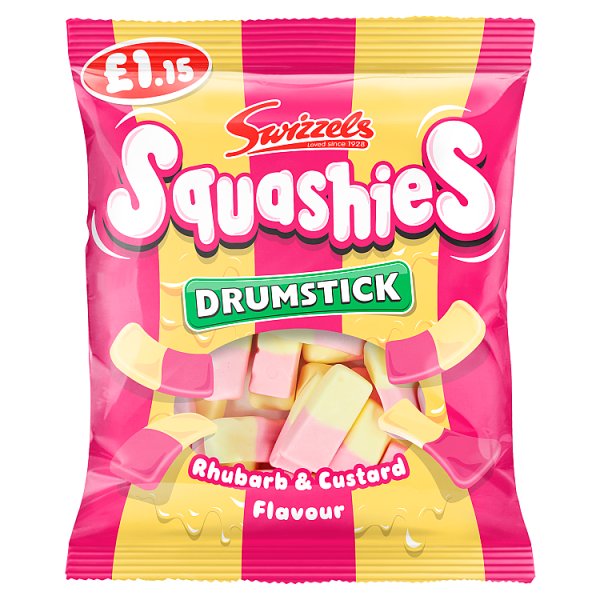 Swizzels Squashies Rhubarb & Custard Flavour 120g