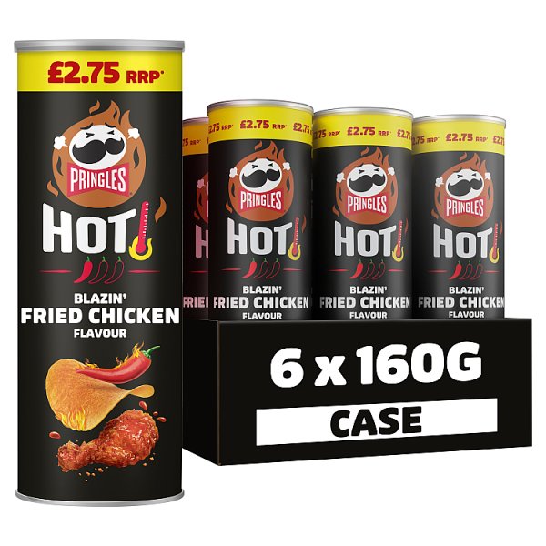 Pringles Hot Blazin' Fried Chicken sharing crisps 60g