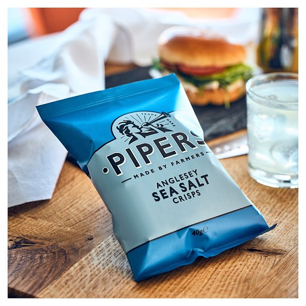 Pipers Anglesey Sea Salt Crisps Grab Bag 40g