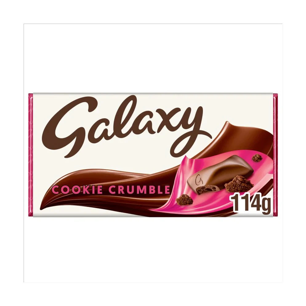 Galaxy Cookie Crumble & Milk Chocolate Bar 114g