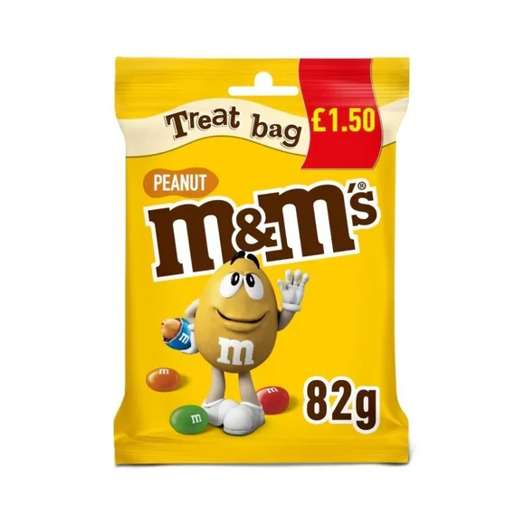 M&M's Milk Chocolate Peanut Bag 82g