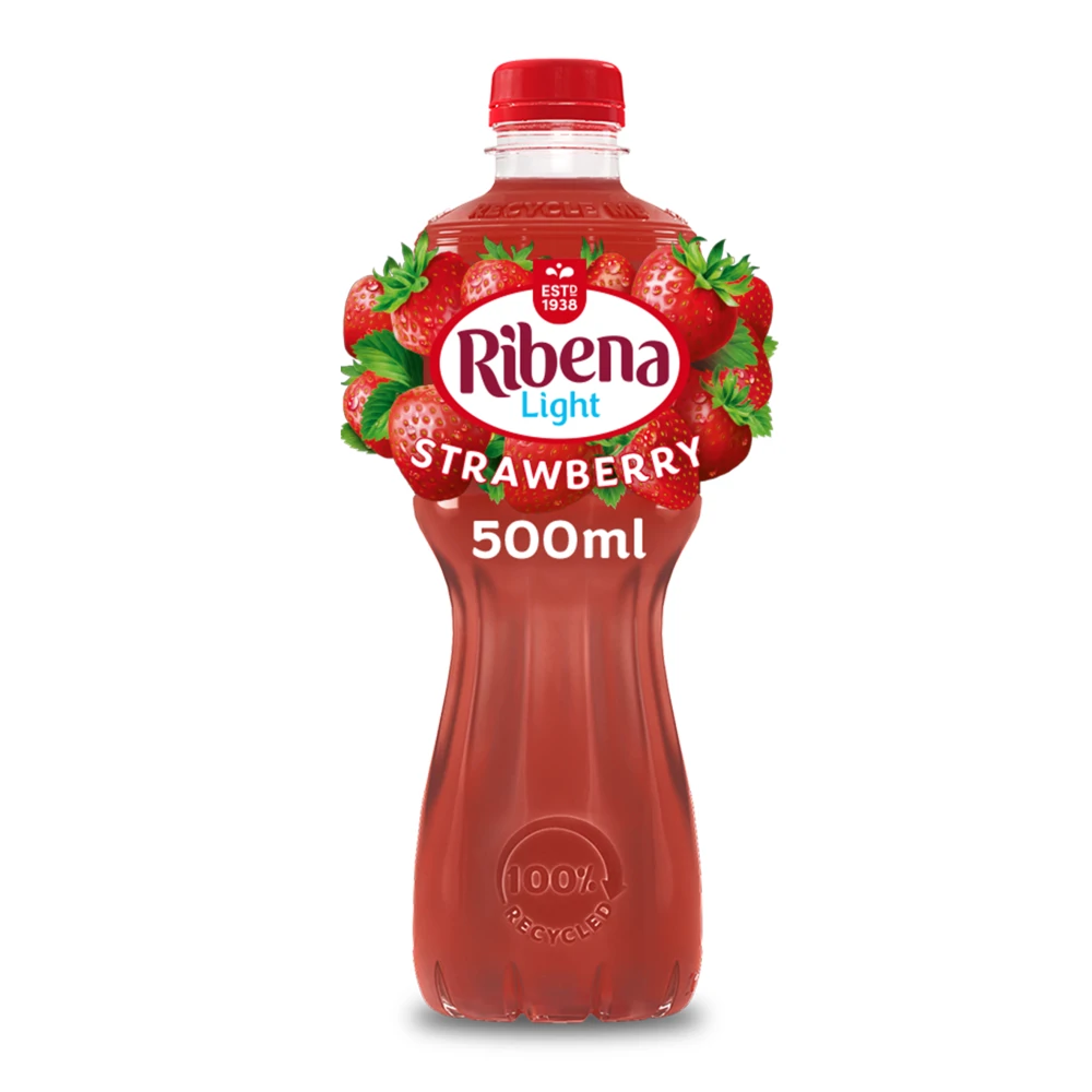 Ribena Strawberry Juice Drink No Added Sugar 500ml