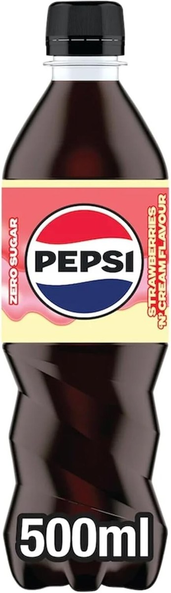 Pepsi Strawberries 'N' Cream Flavour Bottles 500ml