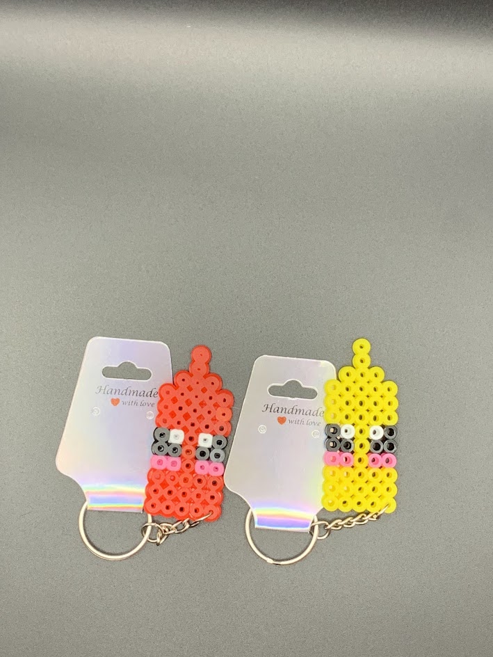 ketchup & mustard key chain