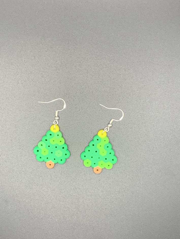 Christmas tree earrings