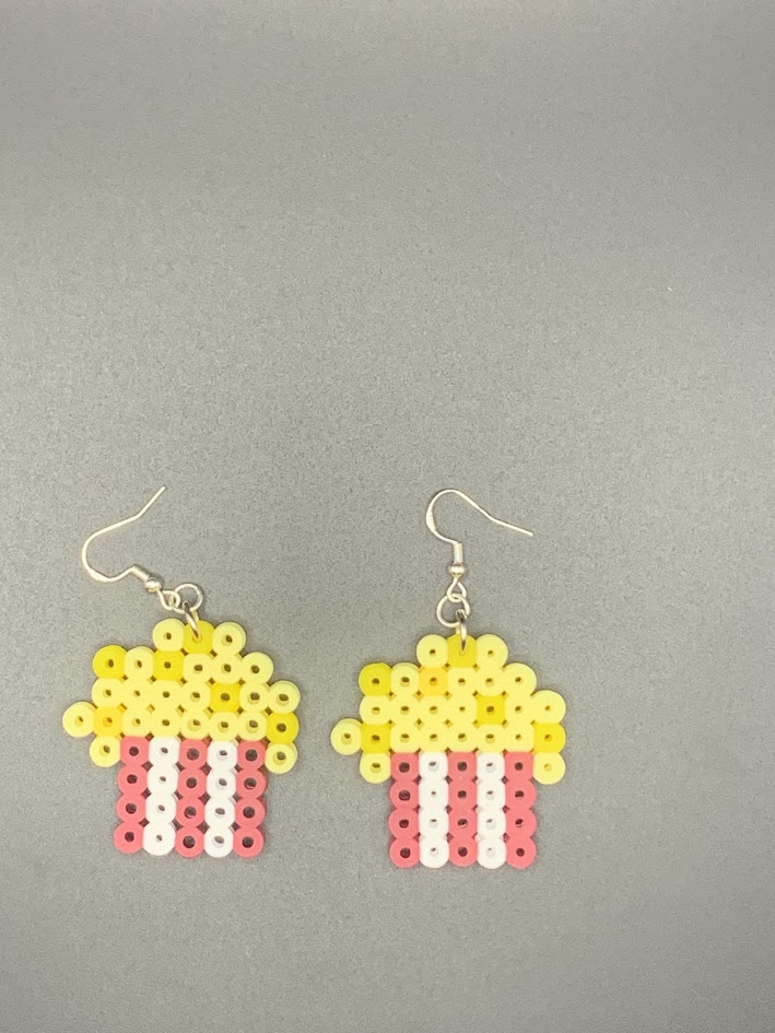 popcorn earrings