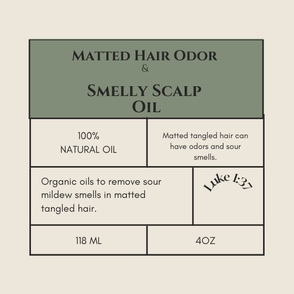 Matted Hair Odor & Smelly Scalp Oil