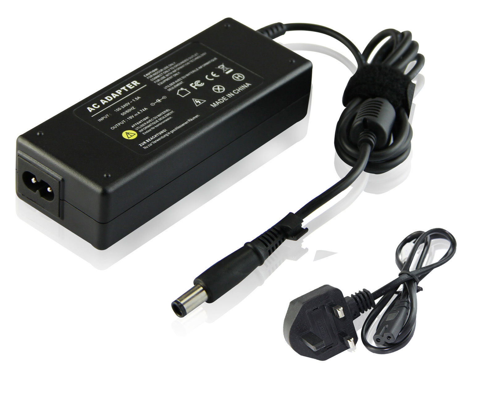 90W Laptop Charger For HP Pavilion G70-120EM – 19V 4.74A – 7.4x5.0mm Tip – Compatible With Elitebook, Envy, Probook – Lite-am