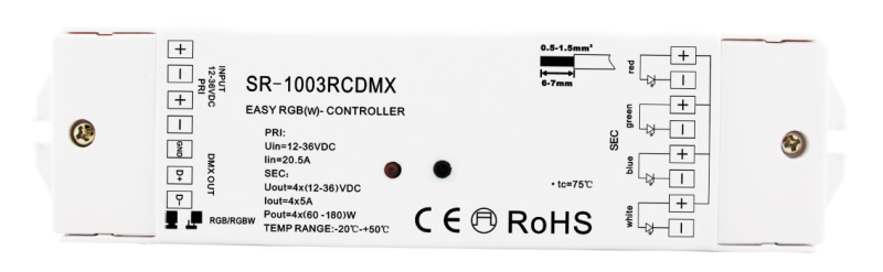 SR-1003RCDMX - Colour Touch 10 RGBW/Y Receiver