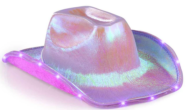 Holographic Purple Cowboy Hat Holographic Purple Cowboy Hat