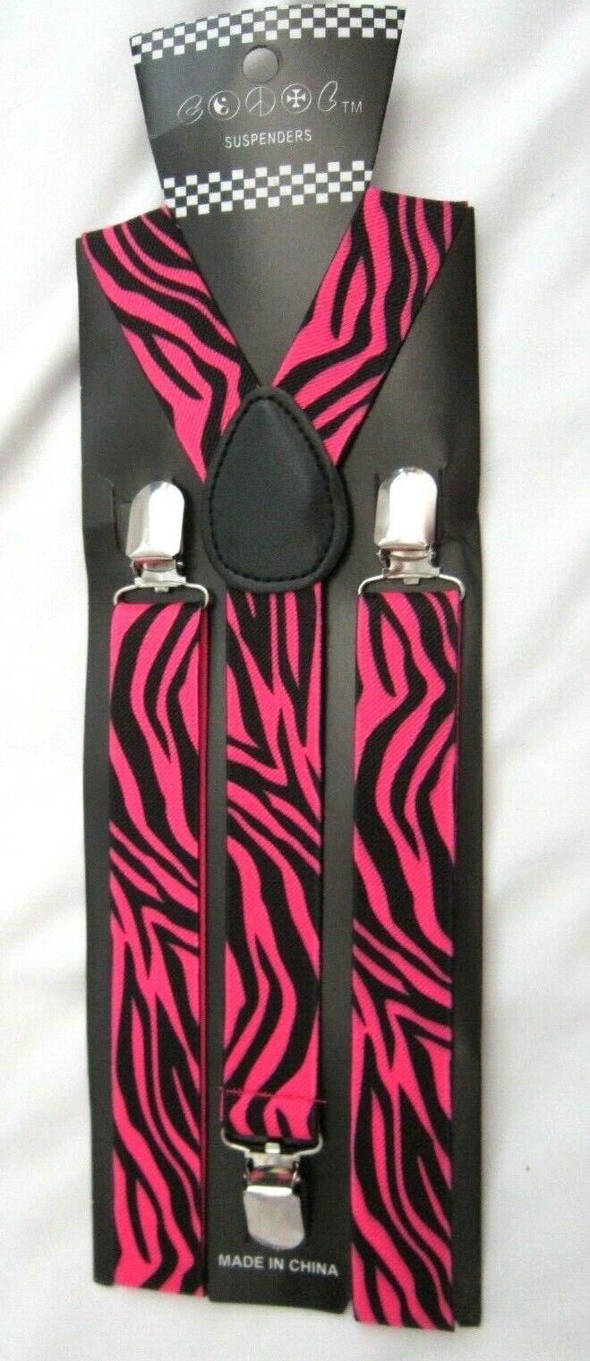 Pink Zebra Suspenders Pink Zebra Suspenders