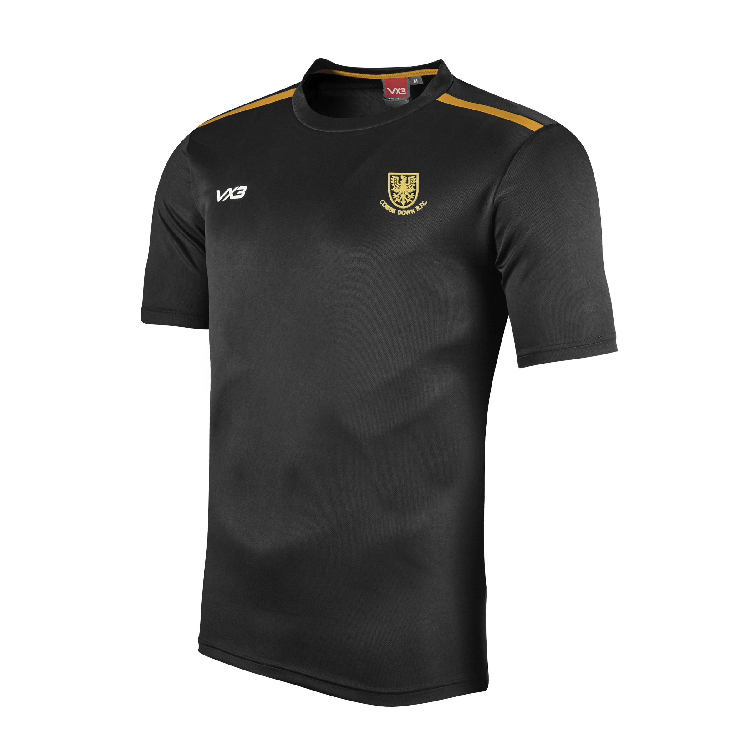 Combe Down RFC VX3 Fortis Tee Black/Amber