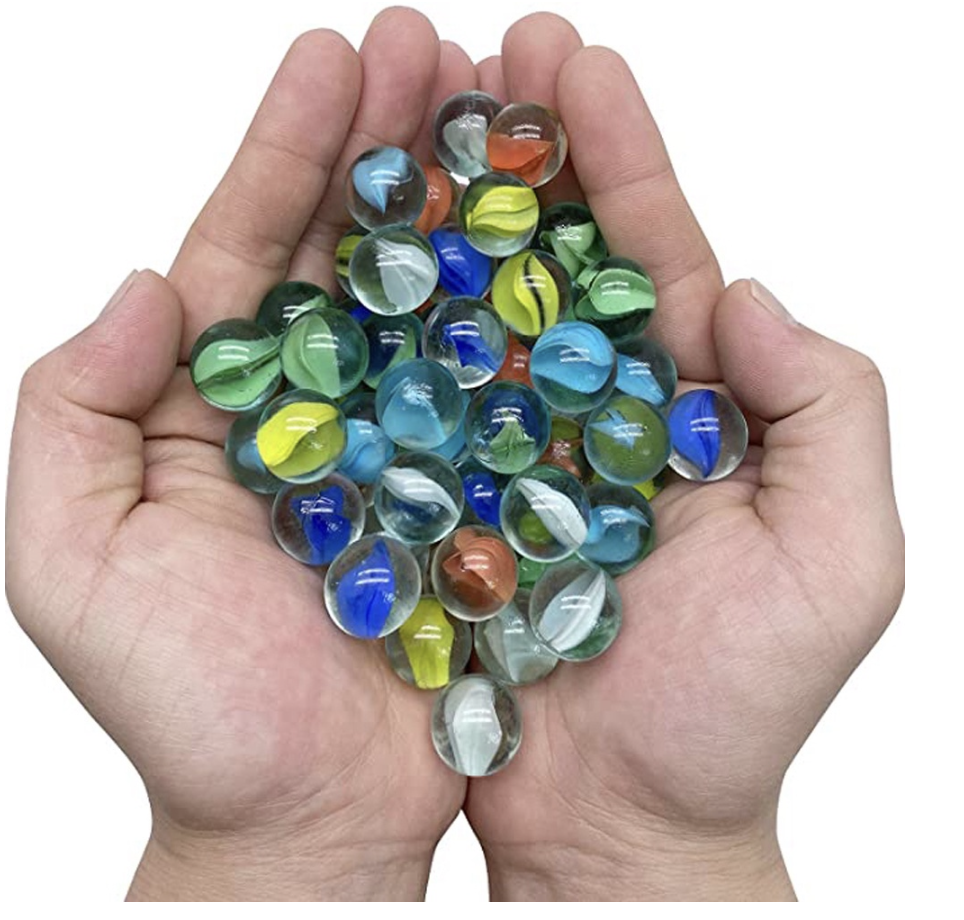 Traditional Glass Marbles (Box of 9)