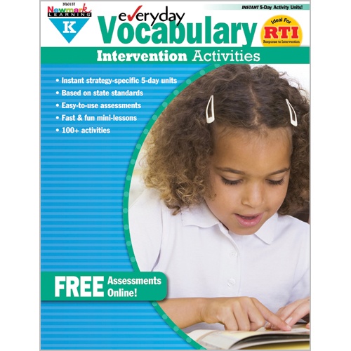 Everyday Vocabulary Intervention Activities For Grade K Everyday Vocabulary Intervention Activities For Grade K