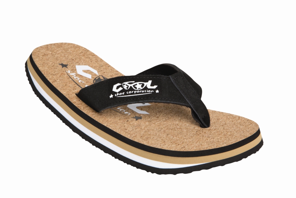Tong COOL Shoe Corp. Log - Confortable Avec Semelle à Support De Voûte Plantaire - Sangles En Jersey Polyester - Parfaite Pour Plage, Vacances, été