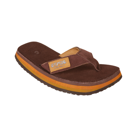 Tong Cool Shoe Corp Wave DLX Tobacco - Semelle En Cuir, Confortable Et Stylée Pour L'été