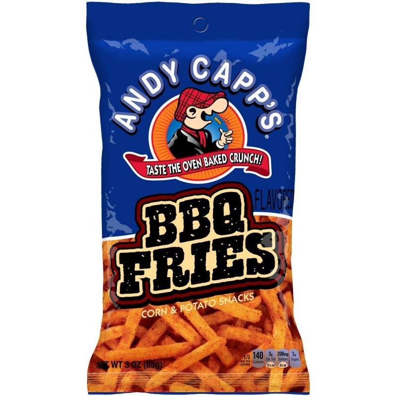 Andy Capp's BBQ Fries 85g Bag American Potato Chips