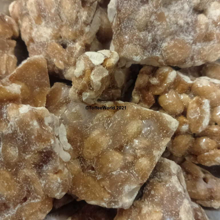 Kingsway Peanut Brittle Nut Toffee Broken Nutty Slab