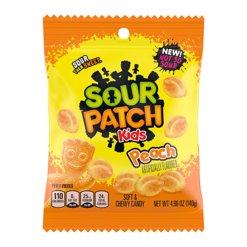 Sour Patch Kids Peach 140g Bag