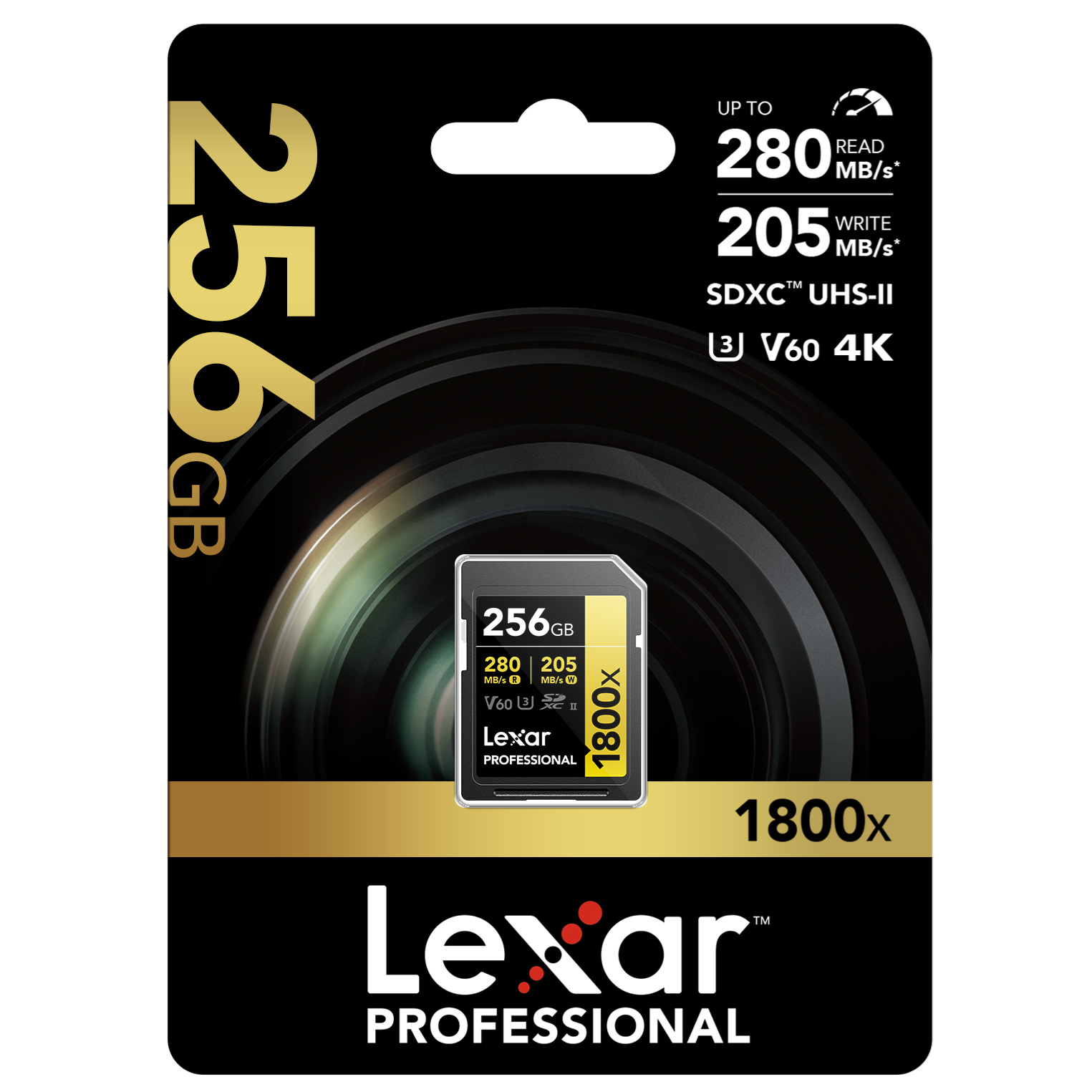 Lexar 256GB SDXC Professional 1800x (270MB/s)