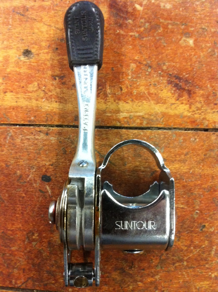 thumbnail image 2 of Suntour 5-Speed Friction Shifter – Stem Mount Clamp On – Vintage NOS Japan 2 of 2
