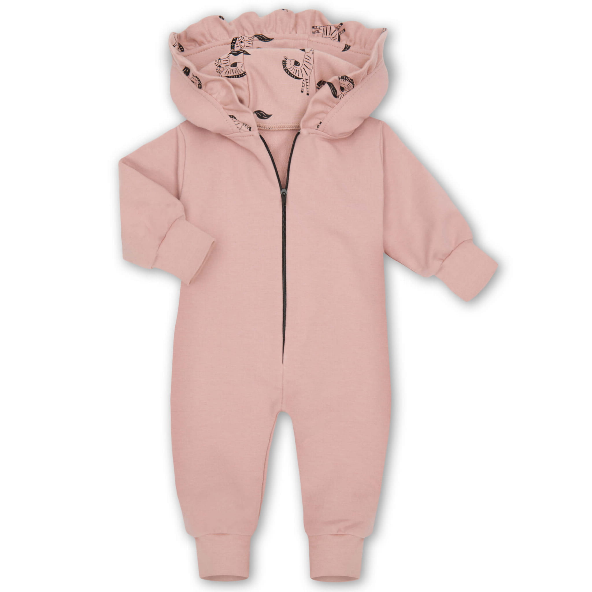 Kombinezon s kapuco Zebra Blush