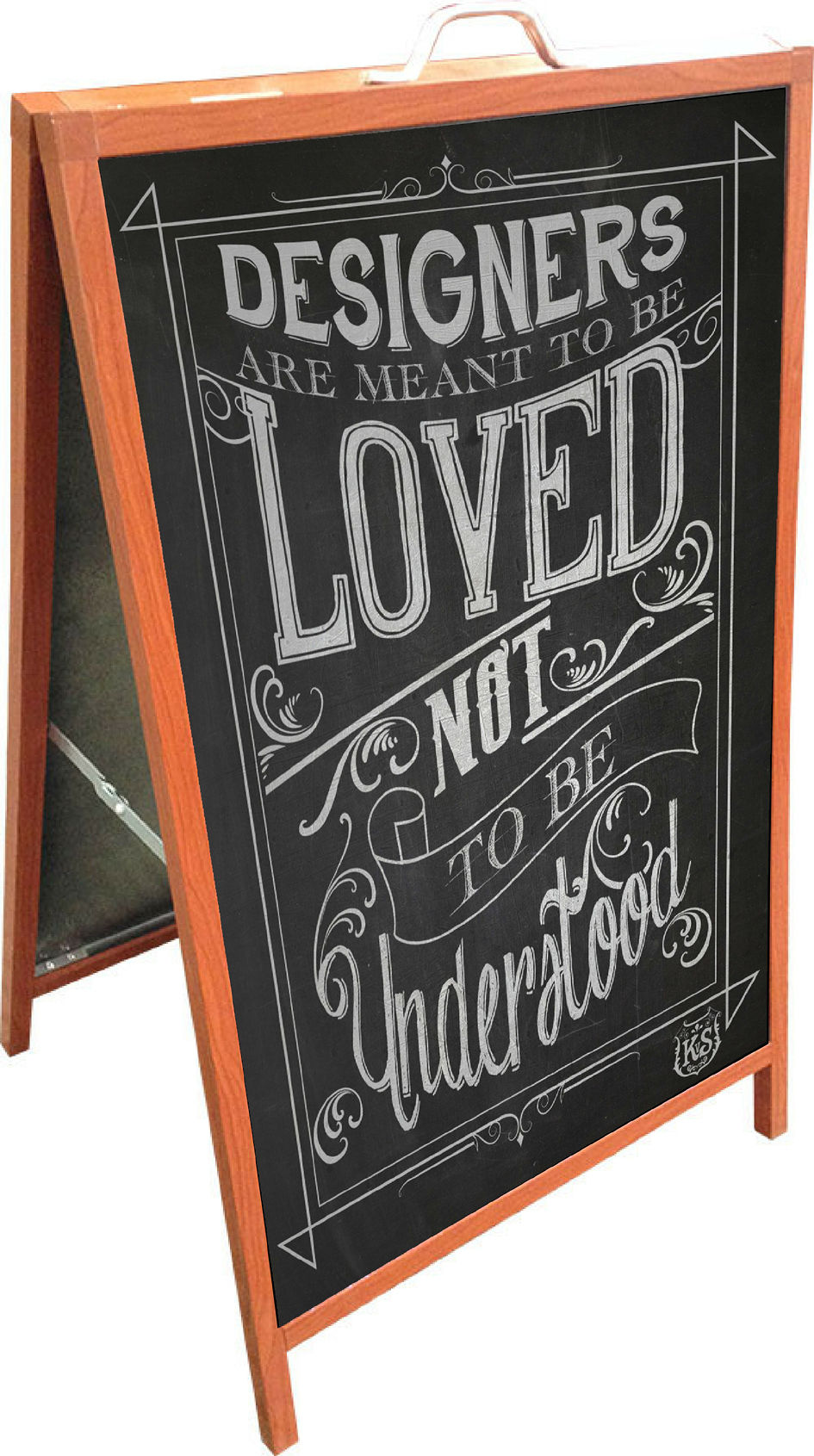 Large Chalk Board Double Sided A frame Sign 600x900mm