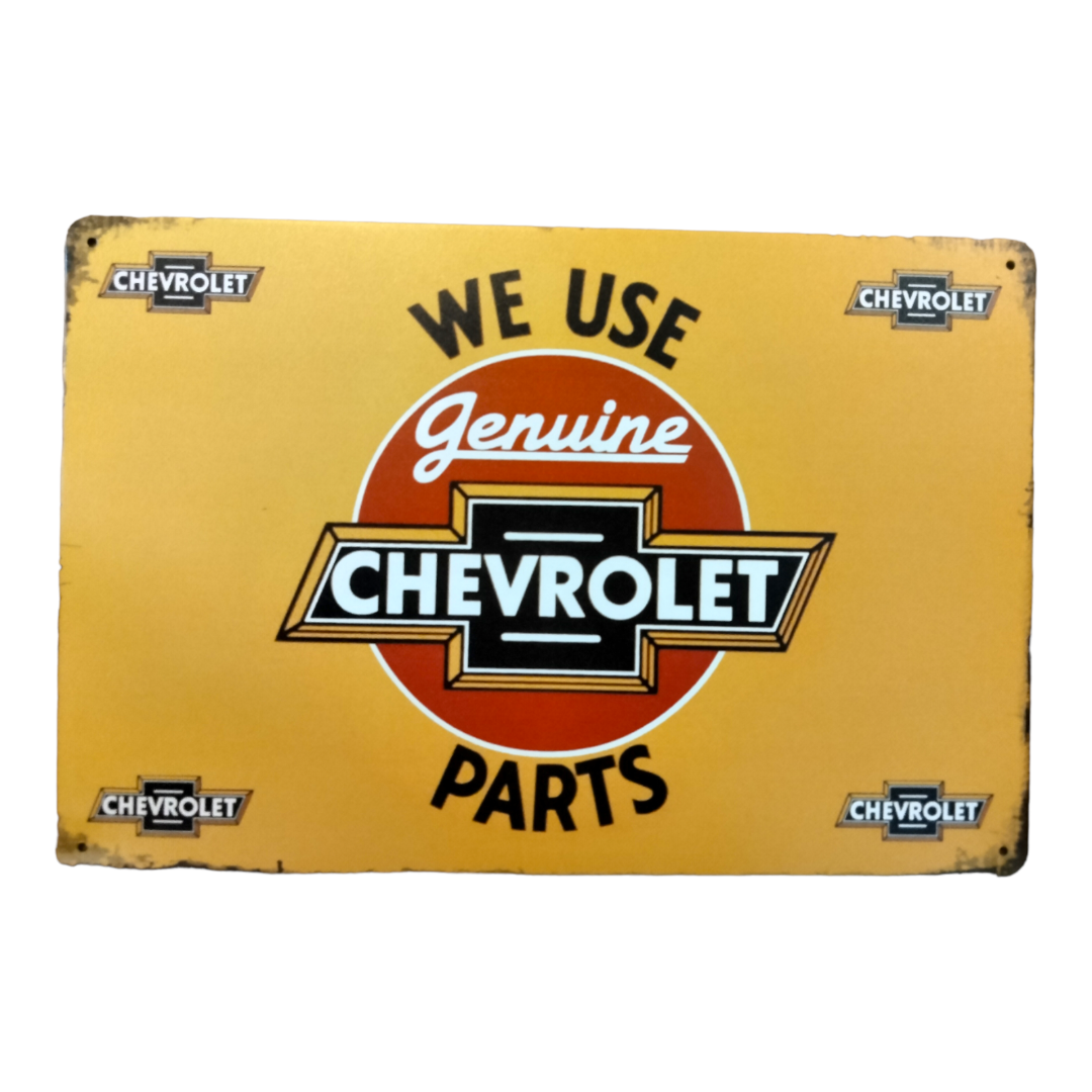 Chevrolet We Use Parts Sign / Chevrolet Signs / Use Parts signs