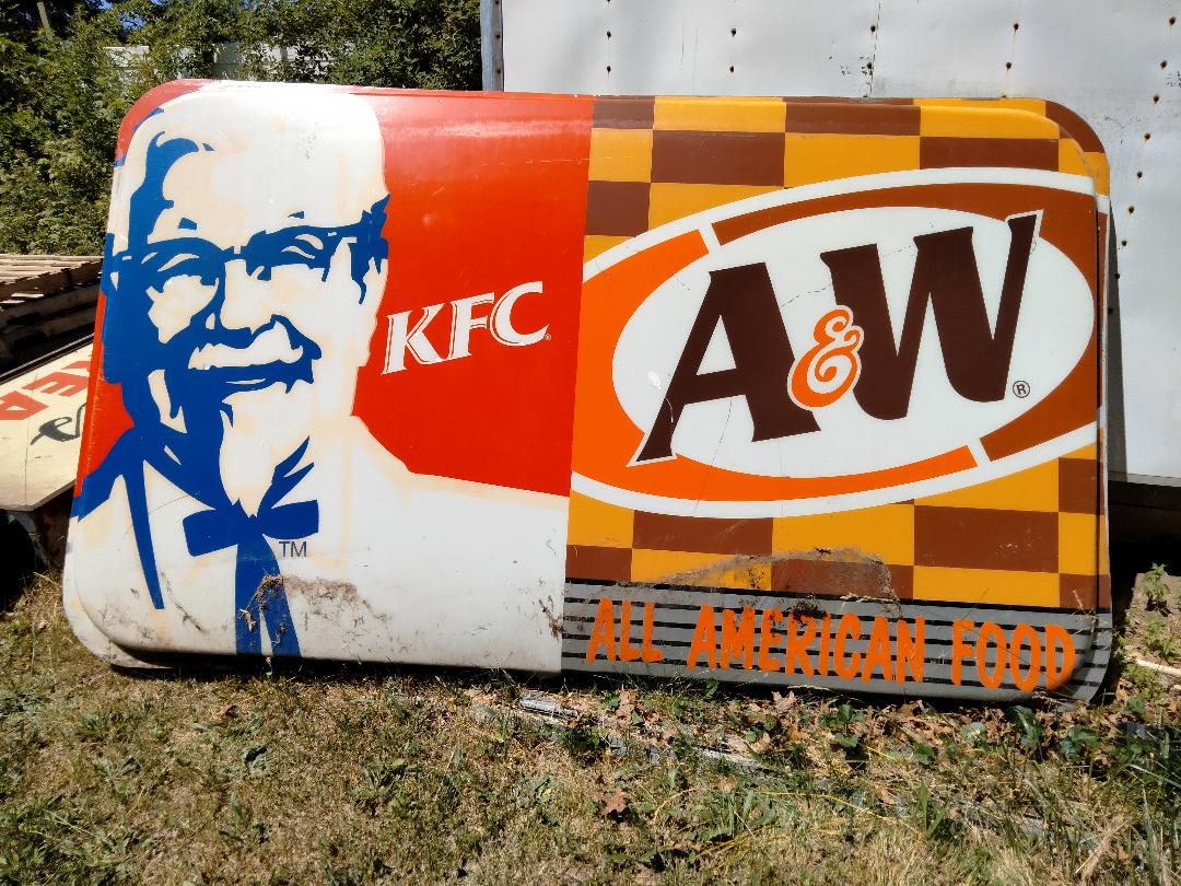 KFC A&W Signs / Restaurant Diner Sign / Fast Food