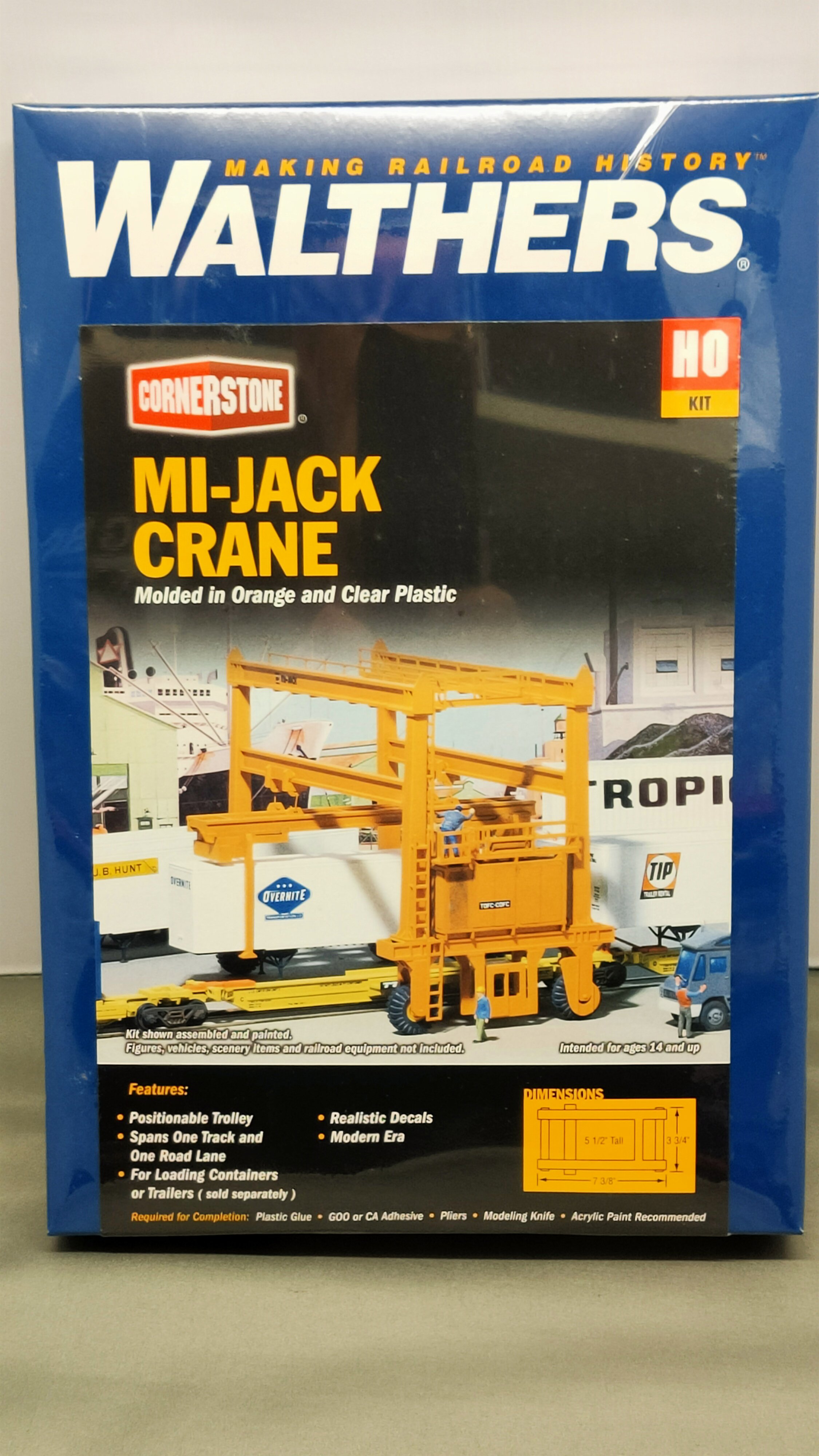 Walthers Cornerstone HO. MiJack Crane kit