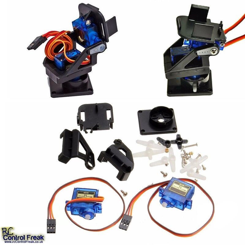Pan/Tilt Servo Camera Mount Platform AntiVibration Aircraft FPV Drone