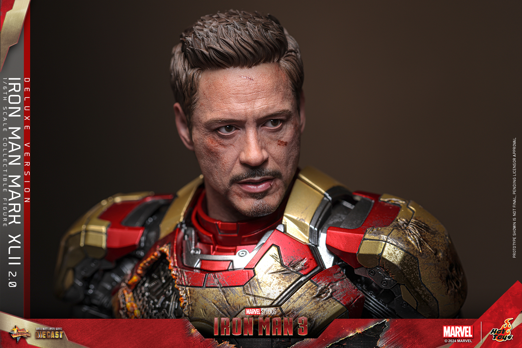 Hot Toys Iron Man Th Scale Iron Man Mark Xlii Collectible Figure Deluxe