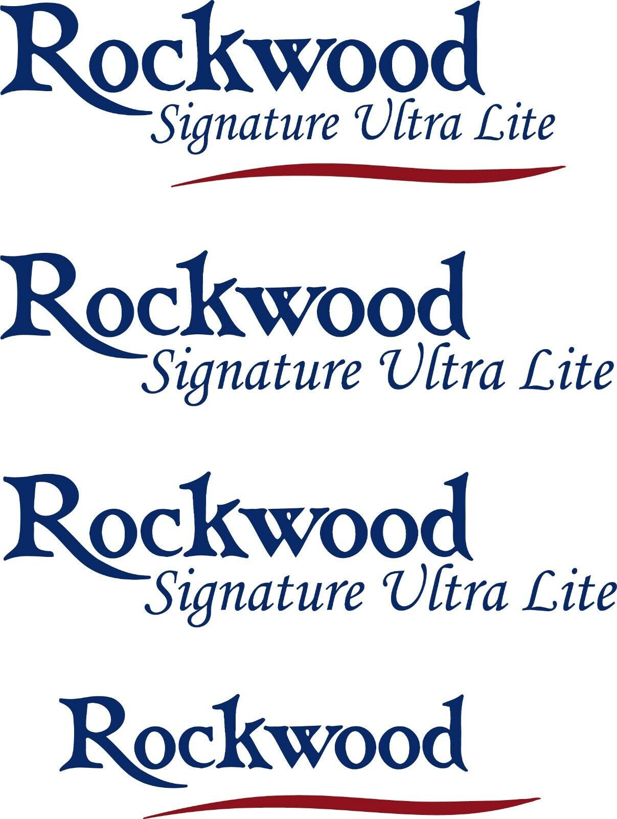 Rockwood Signature Ultra Lite Camper Decals, image size:1207x1600