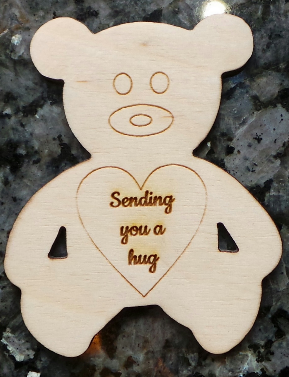 pocket hug teddy bear