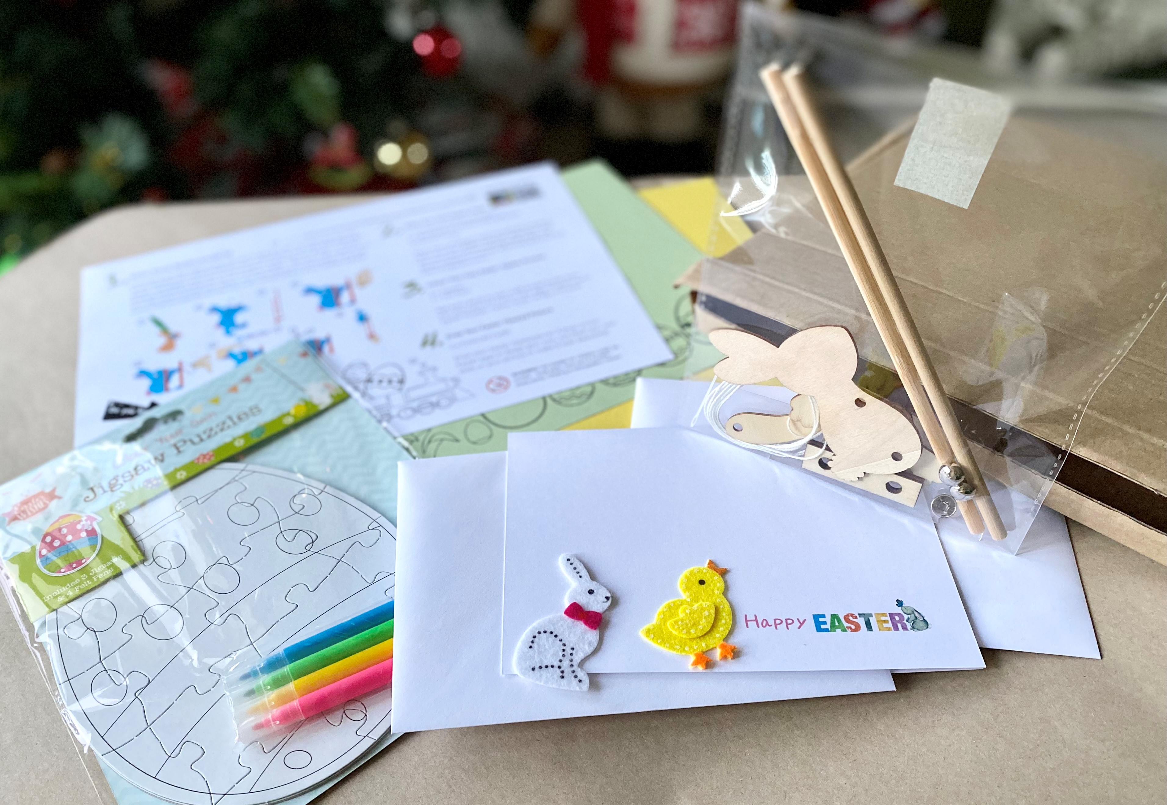Easter Craft Box | Bunny Acrobat, Cards, Jigsaw Puzzles, drawings