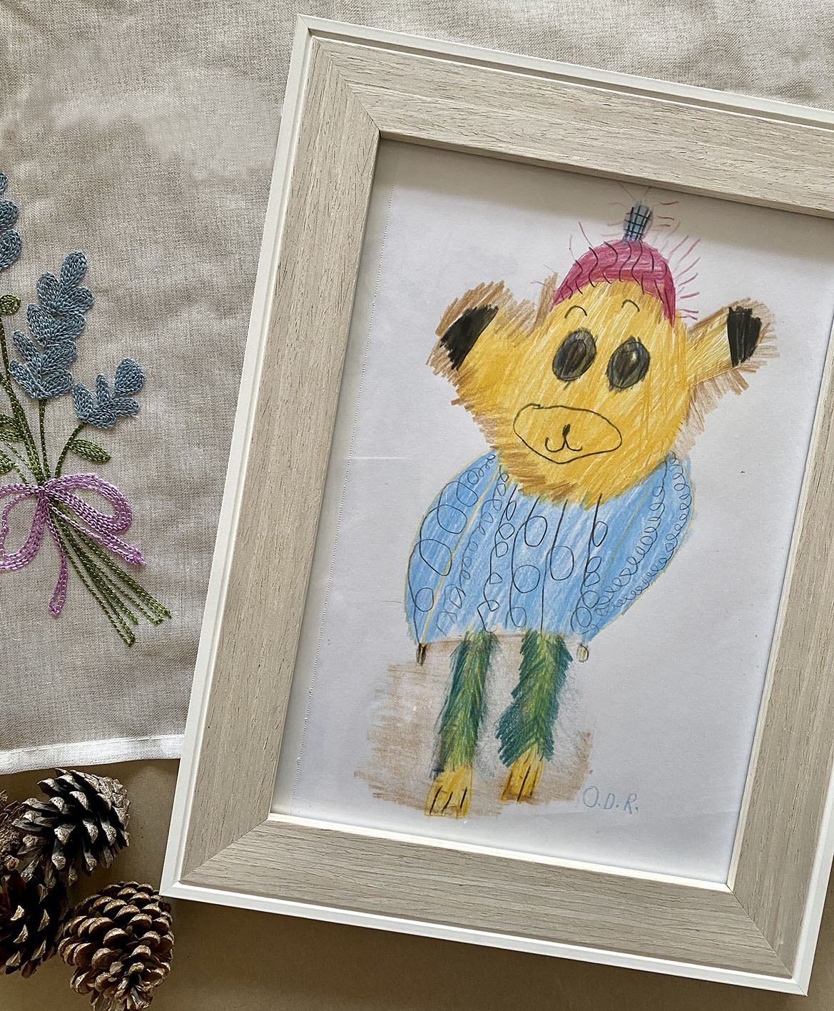 Fluffy Bear | Drawn by Little artist O. D. R