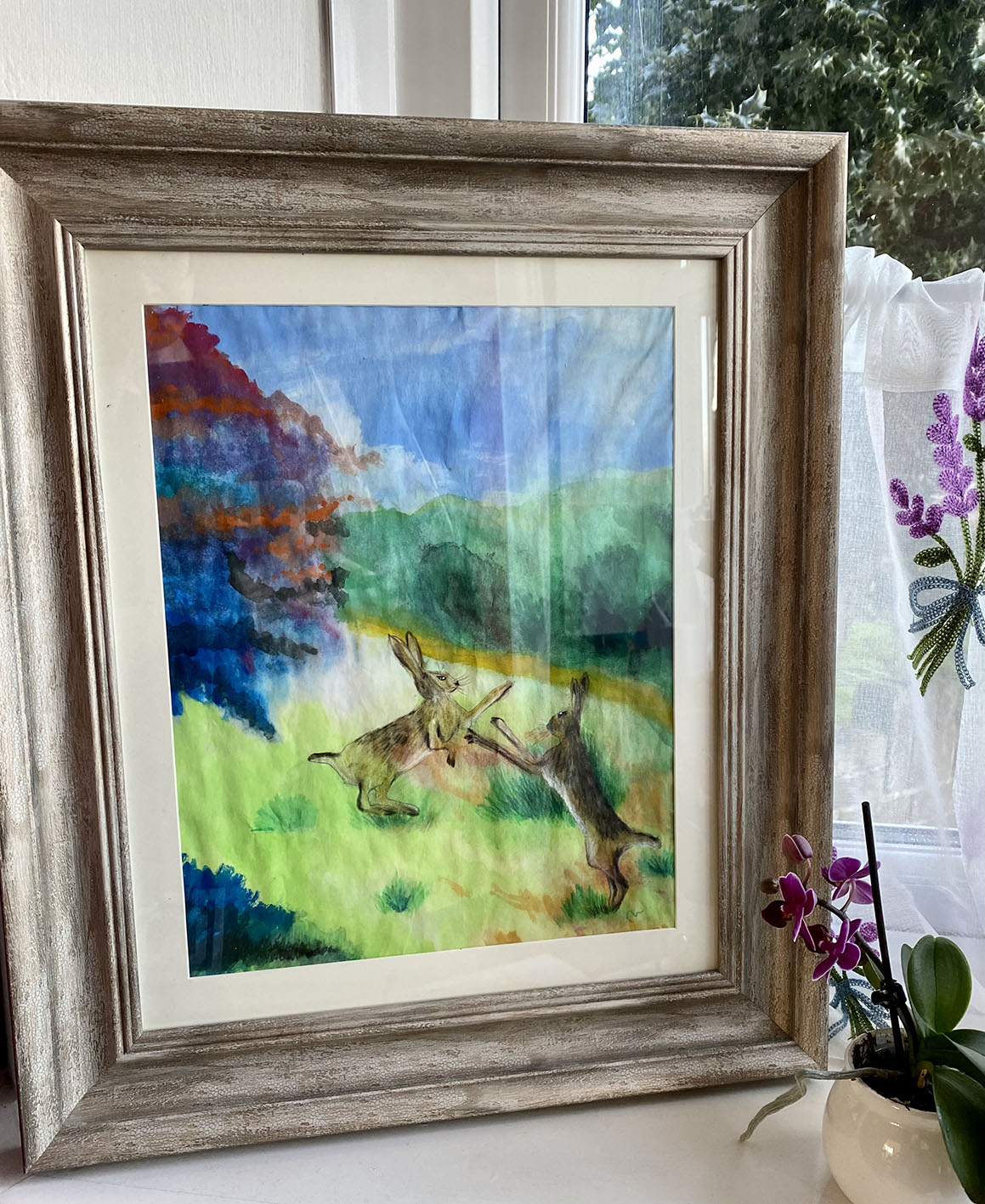 May, Winkworth Arboretum | Acrylic on rice paper