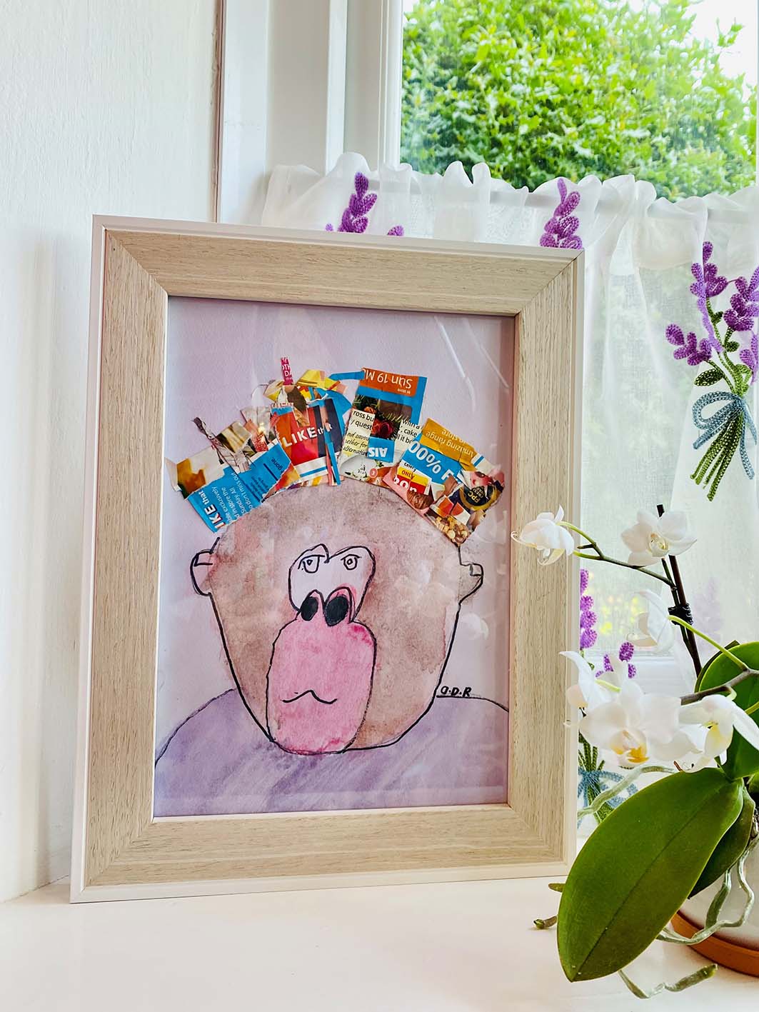 Grumpy Gorilla Is Not Grumpy | Painted by Little artist O. D. R