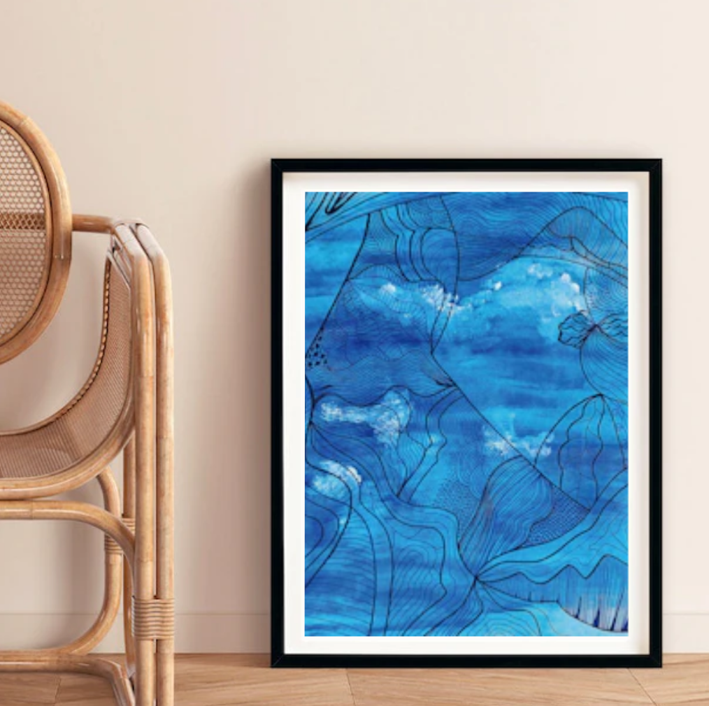 Waves Series - Pourquoi  | Acrylic on rice paper