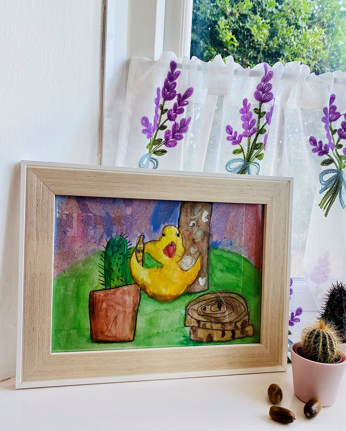 On the Table | Painted by Little artist O. D. R